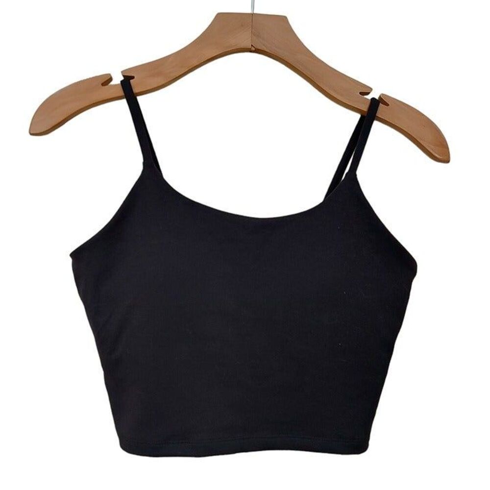 Lemedy Sports Bra Womens Medium Padded Lightweight Black Athleisure Gym Running